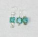 Tiny Stitch Markers - Green Flowers